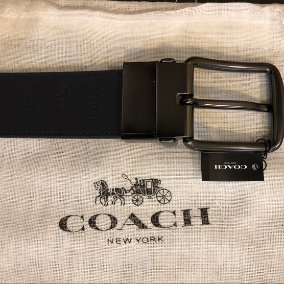 NWT Authentic Coach Camo Print Reversible Belt - Picture 3 of 6